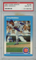 1987 Fleer Update #U-68 Greg Maddux Cubs RC Rookie PSA 8 NM-Mint ID: 407472