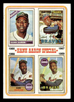 1974 Topps #5 Hank Aaron 1966-69 Ex-Mint  ID: 407531