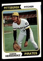 1974 Topps #222 Ramon Hernandez Very Good Miscut 