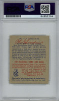 1949 Bowman #111 Red Schoendienst Cardinals Signed Auto PSA/DNA