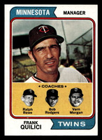 1974 Topps #447 Frank Quilici MG Near Mint  ID: 408265