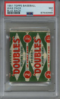 1951 Topps Baseball Blue Back 1 Cent Wax Pack PSA 7 Near Mint Unopened
