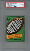 1974 Topps 2 Card Football Wax Pack PSA 6 EX-Mint Unopened ID: 408808