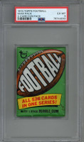 1974 Topps 2 Card Football Wax Pack PSA 6 EX-Mint Unopened ID: 408809