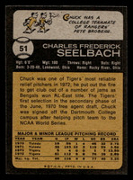 1973 Topps #51 Chuck Seelbach Near Mint RC Rookie  ID: 409115