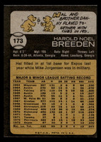 1973 Topps #173 Hal Breeden Excellent+ 