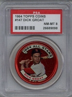 1964 Topps Coins #147 Dick Groat AS NM-Mint PSA 8 NM-Mint  ID: 409427