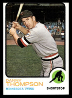 1973 Topps #443 Danny Thompson Ex-Mint miscut 