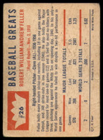 1960 Fleer #26 Bob Feller DP P