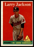 1958 Topps #97a Larry Jackson UER VG ID: 62942