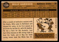 1960 Topps #106 Billy Gardner VG 