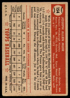 1952 Topps #154 Joe Muir VG RC Rookie ID: 89930