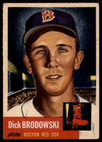 1953 Topps #69 Dick Brodowski EX++ Excellent++  ID: 115199