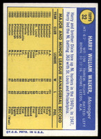 1970 Topps #32 Harry Walker MG NM Near Mint  ID: 123976