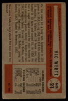 1954 Bowman #21 Vic Wertz Very Good  ID: 137432