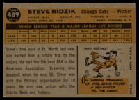 1960 Topps #489 Steve Ridzik Excellent+  ID: 139537