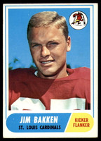 1968 Topps #8 Jim Bakken Excellent+  ID: 153214