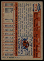 1957 Topps #223 Frank House Excellent+  ID: 175377