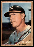 1962 Topps #443 Del Crandall Excellent  ID: 180249