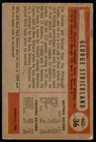 1954 Bowman #36 George Strickland G-VG  ID: 184107