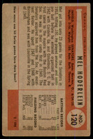 1954 Bowman #120 Mel Hoderlein Very Good RC Rookie ID: 184119