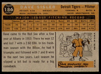 1960 Topps #186 Dave Sisler Ex-Mint  ID: 196590