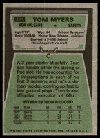 1975 Topps #191 Tom Myers Near Mint or Better  ID: 208958