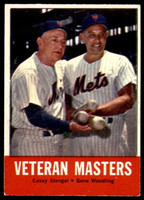 1963 Topps #43 asey Stengel/Gene Woodling Veteran Masters Very Good 