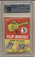 1967 Topps  The Monkees (Flip Movies) 5 Cent  Unopened Wax Pack  GAI 9 MINT  #*sku36172