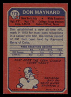 1973 Topps #175 Don Maynard Ex-Mint 