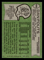 1978 Topps #499 Dan Fouts Ex-Mint  ID: 410054