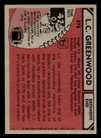 1980 Topps #375 L.C. Greenwood Near Mint  ID: 410108