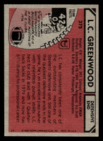 1980 Topps #375 L.C. Greenwood Very Good 