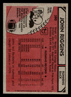 1980 Topps #390 John Riggins Near Mint  ID: 410111