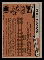 1981 Topps #55 Phil Simms Ex-Mint  ID: 410117