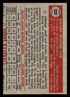1952 Topps #232 Billy Cox Very Good  ID: 410384