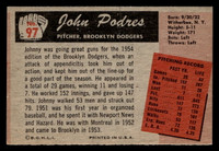 1955 Bowman #97 Johnny Podres Excellent+ 