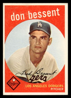 1959 Topps #71 Don Bessent Ex-Mint 