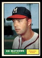 1961 Topps #120 Eddie Mathews Excellent+  ID: 410589