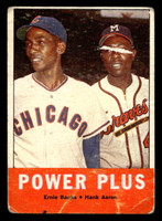 1963 Topps #242 Ernie Banks/Hank Aaron Power Plus Poor  ID: 410657