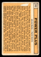 1963 Topps #242 Ernie Banks/Hank Aaron Power Plus Poor  ID: 410657