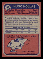 1973 Topps #51 Hugo Hollas Near Mint 