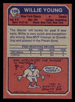 1973 Topps #106 Willie Young Ex-Mint 