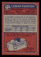 1973 Topps #315 Lemar Parrish Ex-Mint 