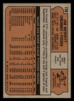 1972 Topps #738 Jim Merritt Ex-Mint  ID: 411974