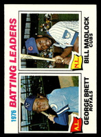 1977 Topps #1 George Brett/Bill Madlock Batting Leaders Ex-Mint  ID: 412020