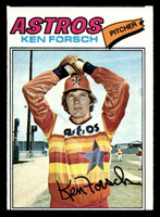 1977 Topps #21 Ken Forsch Ex-Mint Miscut 