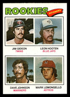 1977 Topps #478 Jim Gideon/Leon Hooten/Dave Johnson/Mark Lemongello Rookie Pitchers Ex-Mint RC Rookie 