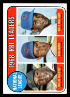 1969 Topps #4 Willie McCovey/Ron Santo/Billy Williams N.L. RBI Leaders Excellent+  ID: 412678