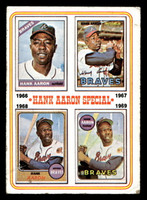 1974 Topps #5 Hank Aaron 1966-69 G-VG  ID: 413156